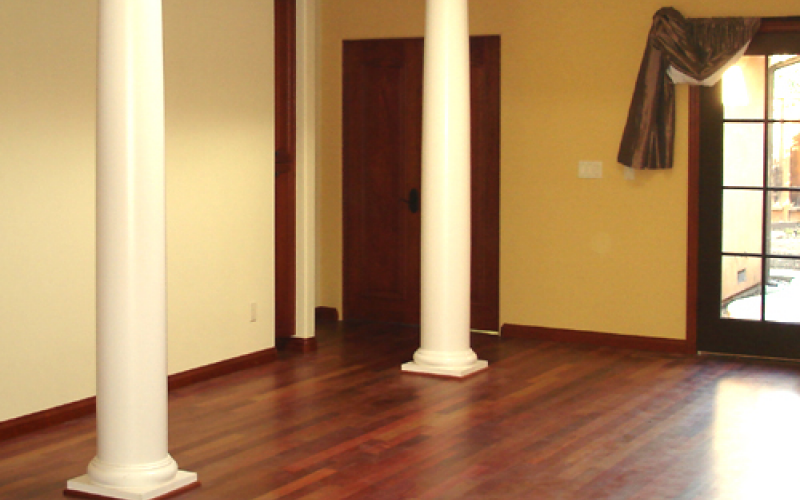 Remodeled Room with two pillars