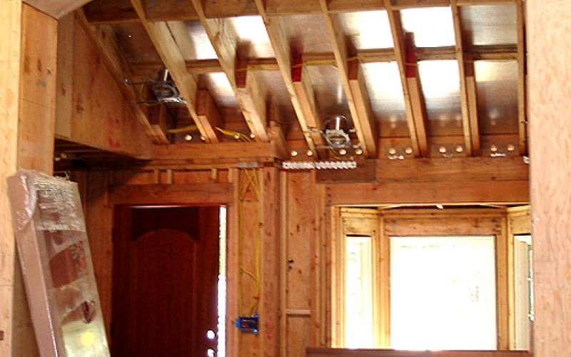 Entryway ceiling construction