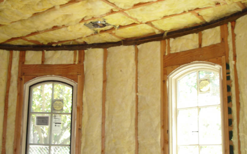Bay window during remodel