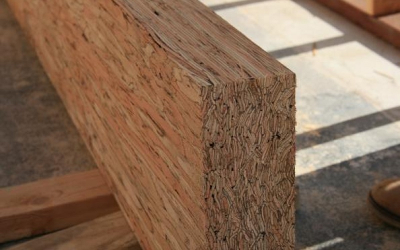 Support beams made from recycled wood!