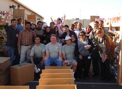 Chandler team and other volunteers helping out at local Food pantry