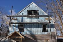 Exterior Insulation with staging