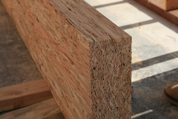 Support beams made from recycled wood!